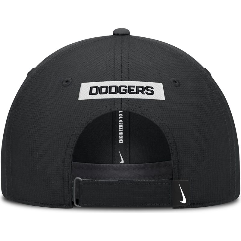 schwarze-verstellbare-gebogene-kappe-primetime-club-structured-uv-poly-ripstop-der-los-angeles-dodgers-mlb-von-nike schwarze-verstellbare-gebogene-kappe-primetime-club-structured-uv-poly-ripstop-der-los-angeles-dodgers-mlb-von-nike