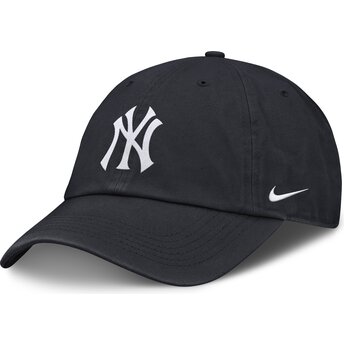 Шапка извита тъмносин регулируема за деца Club Unstructured Organic Cotton на New York Yankees MLB от Nike