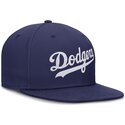 blaue-flache-verstellbare-kappe-dri-fit-true-structured-round-bill-der-los-angeles-dodgers-mlb-von-nike