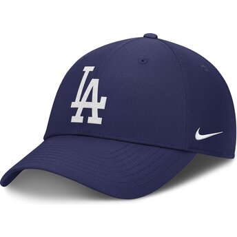 Шапка извита синя регулируема Club Structured UV Poly Ripstop на Los Angeles Dodgers MLB от Nike