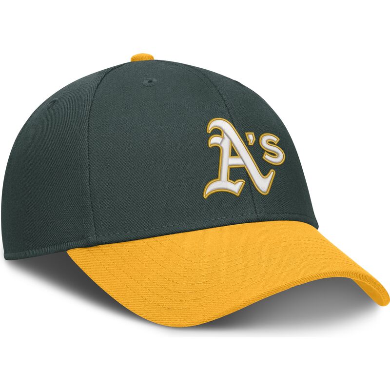 shapka-izvita-zelena-adjustable-strap-dri-fit-club-structured-na-oakland-athletics-mlb-ot-nike