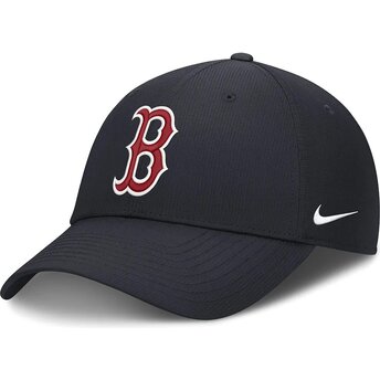 Шапка извита тъмносин регулируем Club Structured UV Poly Ripstop на Boston Red Sox MLB от Nike
