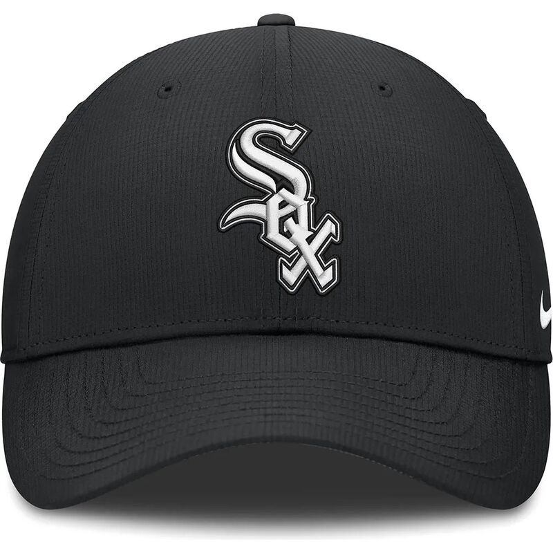 casquette-courbee-noire-ajustable-club-structured-uv-poly-ripstop-chicago-white-sox-mlb-nike casquette-courbee-noire-ajustable-club-structured-uv-poly-ripstop-chicago-white-sox-mlb-nike