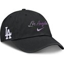 schwarze-verstellbare-gebogene-kappe-mothers-day-club-unstructured-organic-cotton-der-los-angeles-dodgers-mlb-von-nike