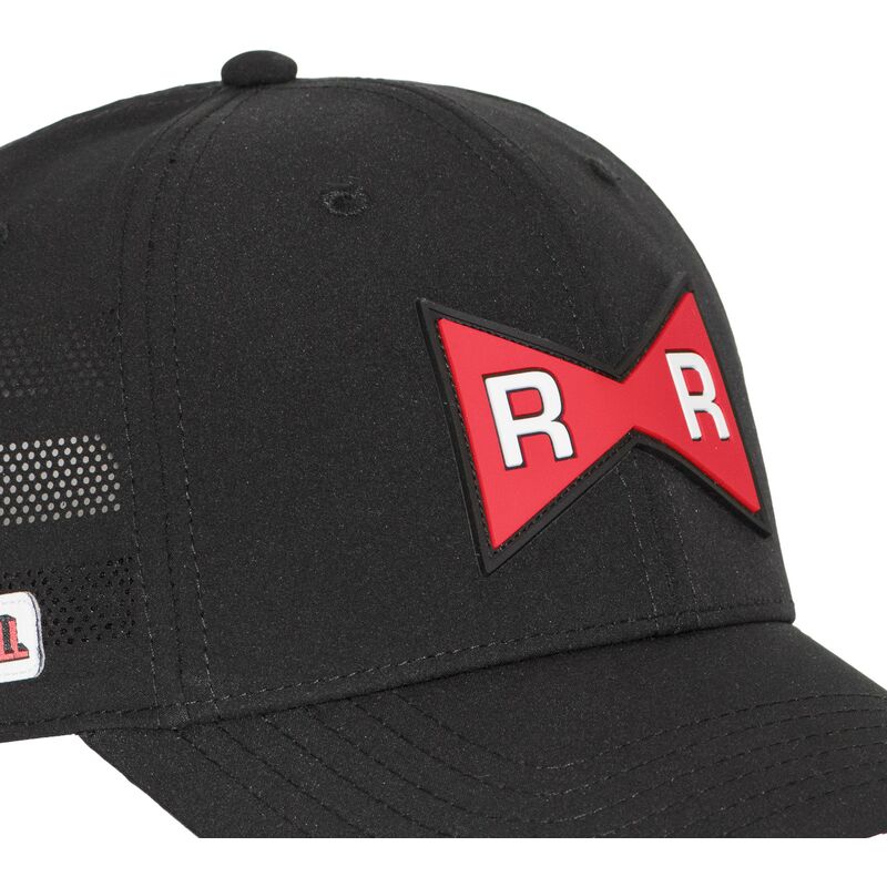 capslab-red-ribbon-army-db7-redb-dragon-ball-black-adjustable-trucker-hat
