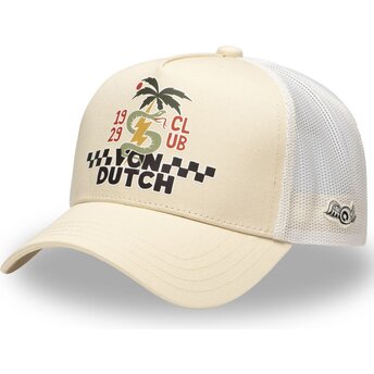 Шапка извита тракер бежов снапбек SURF10 от Von Dutch