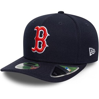 Шапка извита тъмносин снапбек 9SEVENTY Stretch Snap Player Replica на Boston Red Sox MLB от New Era