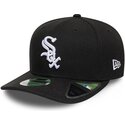 shapka-izvita-cherna-snapbek-9seventy-stretch-snap-player-replica-na-chicago-white-sox-mlb-ot-new-era