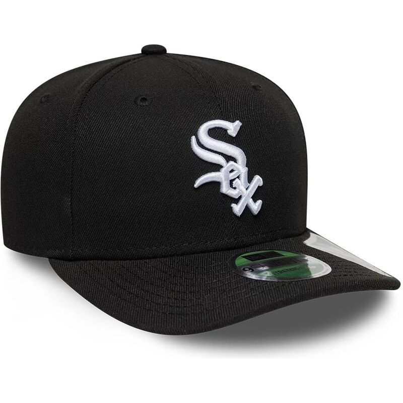 shapka-izvita-cherna-snapbek-9seventy-stretch-snap-player-replica-na-chicago-white-sox-mlb-ot-new-era