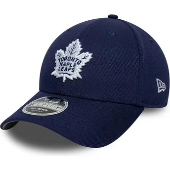 Шапка извита тъмносин снапбек 9FORTY M-Crown Team на Toronto Maple Leafs NHL от New Era