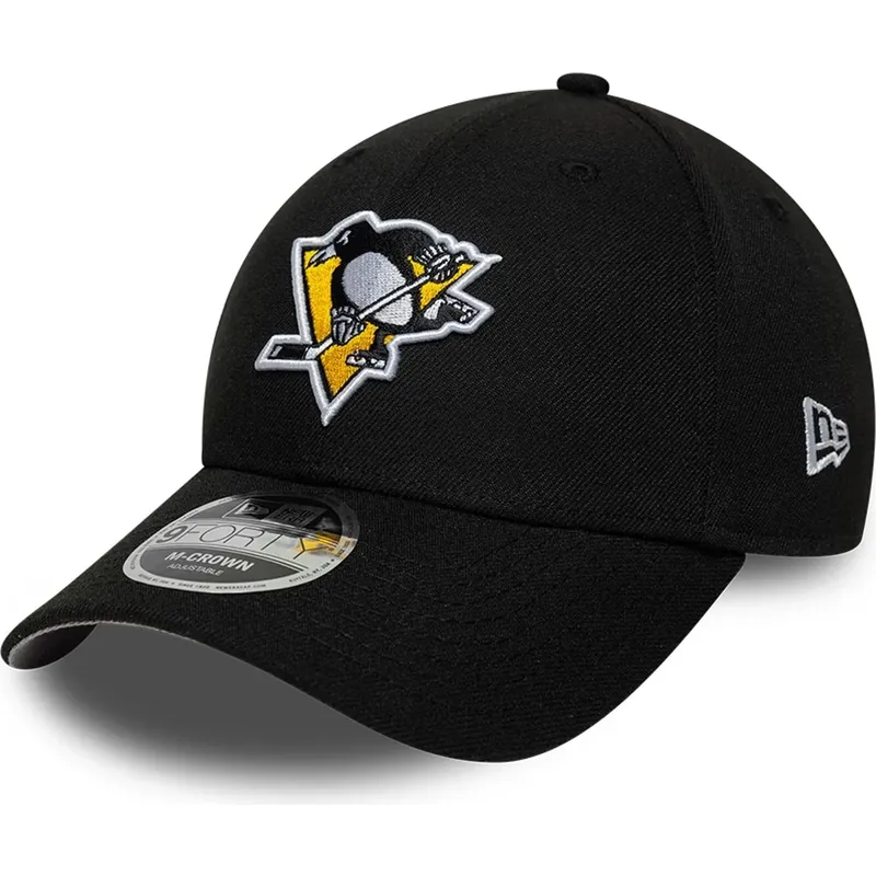 shapka-izvita-cherna-snapbek-9forty-m-crown-team-na-pittsburgh-penguins-nhl-ot-new-era
