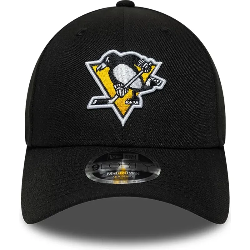 shapka-izvita-cherna-snapbek-9forty-m-crown-team-na-pittsburgh-penguins-nhl-ot-new-era