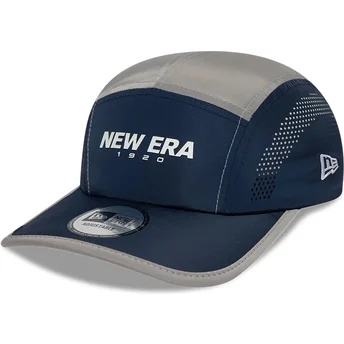 Шапка извита 5 панела тъмносин регулируем Runner Colour Block от New Era