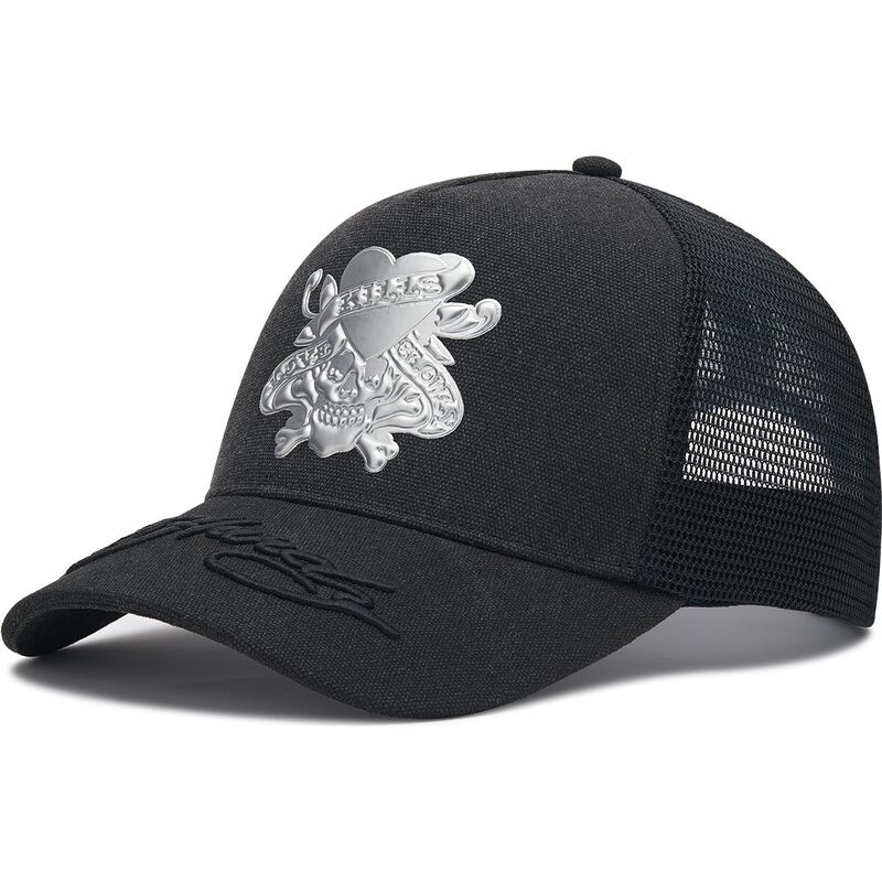 shapka-izvita-traker-cherna-snapbek-love-kills-slowly-washed-ot-ed-hardy