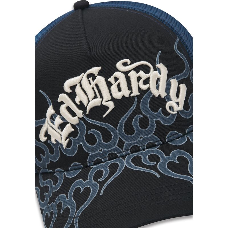 shapka-izvita-traker-cherna-snapbek-flaming-ot-ed-hardy