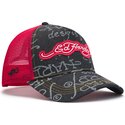 shapka-izvita-traker-cherna-snapbek-don-denim-ot-ed-hardy