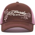 shapka-izvita-traker-kafyav-snapbek-rosa-skull-and-roses-ot-ed-hardy