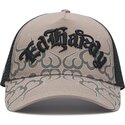 shapka-izvita-traker-siv-snapbek-flaming-ot-ed-hardy