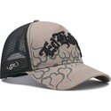 shapka-izvita-traker-siv-snapbek-flaming-ot-ed-hardy