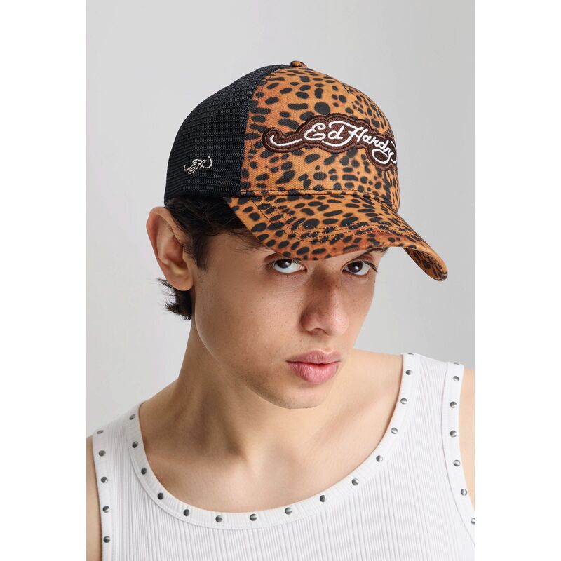 shapka-izvita-traker-leopard-snapbek-leopard-print-ot-ed-hardy shapka-izvita-traker-leopard-snapbek-leopard-print-ot-ed-hardy