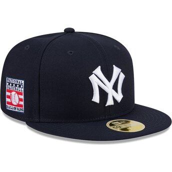 Шапка плоска тъмносин прилепнала 59FIFTY Hall Of Fame на New York Yankees MLB от New Era