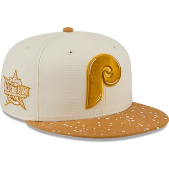 Шапка плоска бежов прилепнала 59FIFTY All Star Game Fan Pack на Philadelphia Phillies MLB от New Era