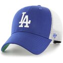 shapka-izvita-traker-sinya-snapbek-za-deca-mvp-branson-na-los-angeles-dodgers-mlb-ot-47-brand