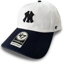 shapka-izvita-bezhov-reguliruem-clean-up-contemporary-two-tone-na-new-york-yankees-mlb-ot-47-brand