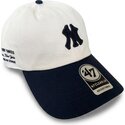 shapka-izvita-bezhov-reguliruem-clean-up-contemporary-two-tone-na-new-york-yankees-mlb-ot-47-brand