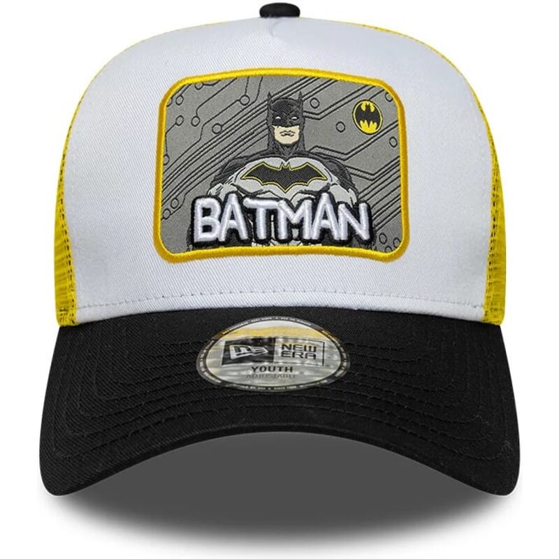 shapka-izvita-traker-mnogocveten-snapbek-za-deca-a-frame-patch-na-batman-dc-comics-ot-new-era