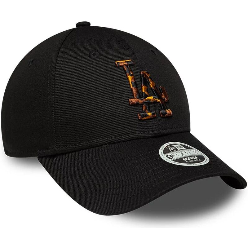 shapka-izvita-cherna-reguliruem-9forty-tort-infill-na-los-angeles-dodgers-mlb-ot-new-era