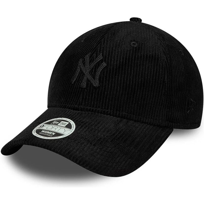 shapka-izvita-cherna-reguliruem-9forty-cord-na-new-york-yankees-mlb-ot-new-era