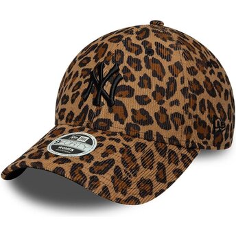 Шапка извита леопард регулируем 9FORTY Leopard Cord на New York Yankees MLB от New Era