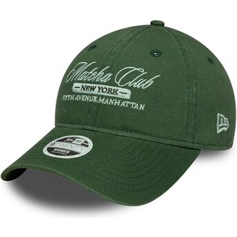 Шапка извита зелена регулируем 9TWENTY Matcha Club от New Era