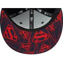 shapka-ploska-sinya-snapbek-za-deca-9fifty-piping-na-superman-dc-comics-ot-new-era