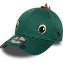 shapka-izvita-zelena-snapbek-za-deca-9forty-dino-face-ot-new-era