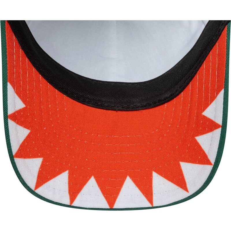 shapka-izvita-zelena-snapbek-za-deca-9forty-dino-face-ot-new-era