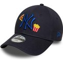 shapka-izvita-tmnosin-reguliruem-za-deca-9forty-food-icon-na-new-york-yankees-mlb-ot-new-era