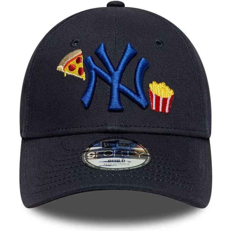 shapka-izvita-tmnosin-reguliruem-za-deca-9forty-food-icon-na-new-york-yankees-mlb-ot-new-era