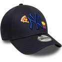 shapka-izvita-tmnosin-reguliruem-za-deca-9forty-food-icon-na-new-york-yankees-mlb-ot-new-era