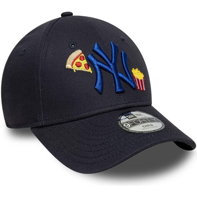 shapka-izvita-tmnosin-reguliruem-za-deca-9forty-food-icon-na-new-york-yankees-mlb-ot-new-era