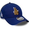 shapka-izvita-sinya-snapbek-9forty-m-crown-a-frame-emblem-na-los-angeles-dodgers-mlb-ot-new-era