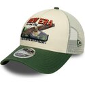 shapka-izvita-traker-zelena-snapbek-9forty-m-crown-a-frame-graphic-ot-new-era