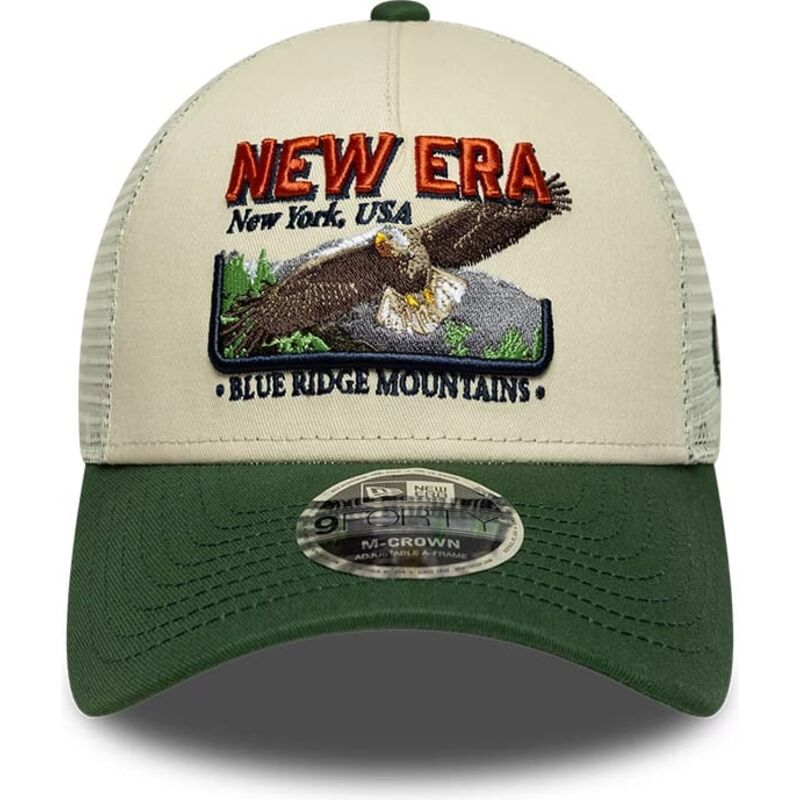 shapka-izvita-traker-zelena-snapbek-9forty-m-crown-a-frame-graphic-ot-new-era