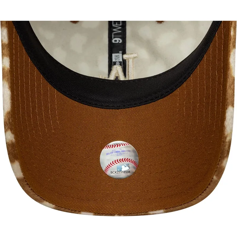 shapka-izvita-kafyav-reguliruem-9twenty-animal-print-na-los-angeles-dodgers-mlb-ot-new-era