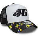 shapka-izvita-traker-cherna-snapbek-e-frame-print-visor-na-valentino-rossi-vr46-motogp-ot-new-era