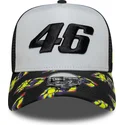 shapka-izvita-traker-cherna-snapbek-e-frame-print-visor-na-valentino-rossi-vr46-motogp-ot-new-era