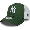 shapka-izvita-traker-zelena-snapbek-a-frame-league-essential-na-new-york-yankees-mlb-ot-new-era