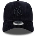 shapka-izvita-traker-tmnosin-snapbek-a-frame-tonal-cord-na-new-york-yankees-mlb-ot-new-era