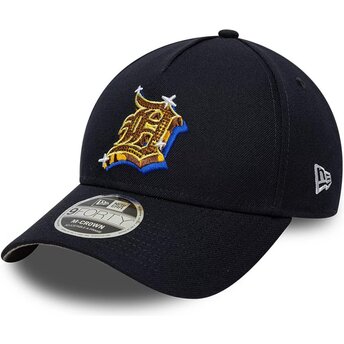 Шапка извита тъмносин снапбек 9FORTY M-Crown A Frame Emblem на Detroit Tigers MLB от New Era